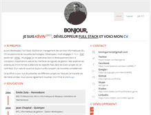 Tablet Screenshot of kevingarrec.fr
